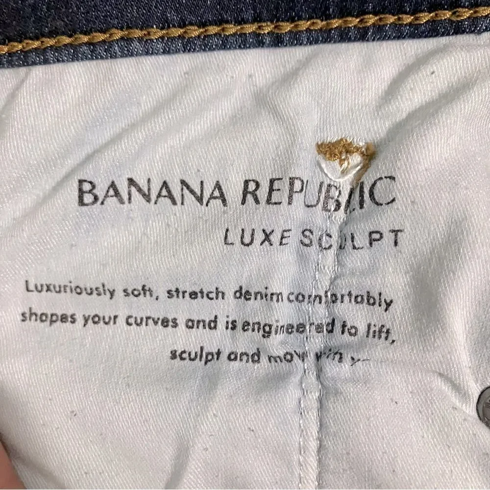 Banana Republic Jeans Skinny Fit Luxe Sculpt Women’s Size 33R - Picture 7 of 7